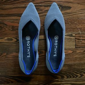 Rothy’s Grey Birdseye Pointed Flats